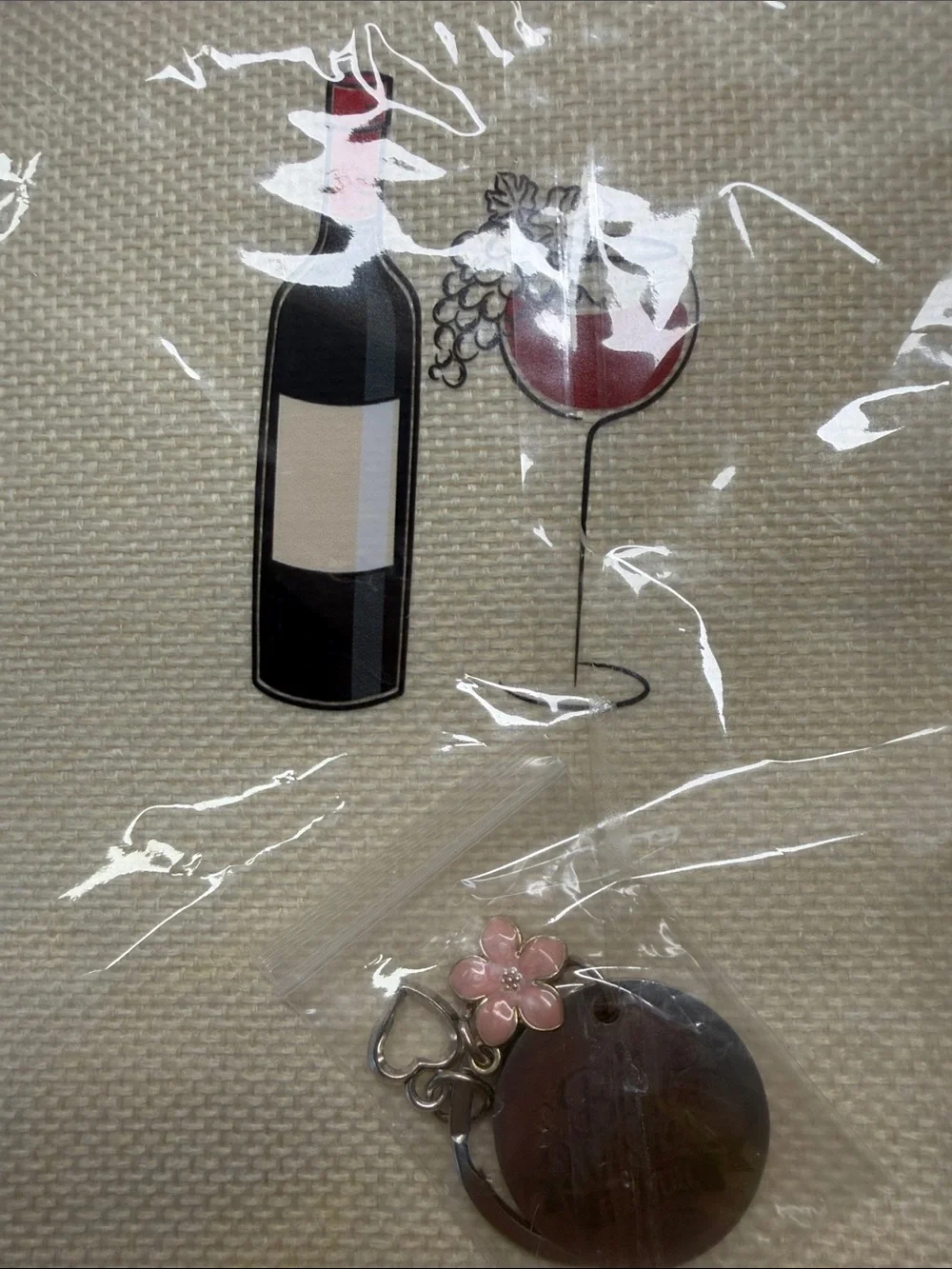 Pink Wine Glass Gift Set in Box-“50 & Fabulous”